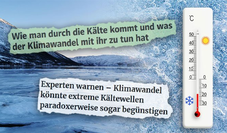 „Globalne ocieplenie“ lub przenikliwe zimno: winne jest zawsze „klimat“