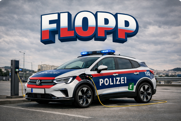 Projekt e-aut w austriackiej policji poniosło klęskę: nie nadaje się do praktycznego użytku!