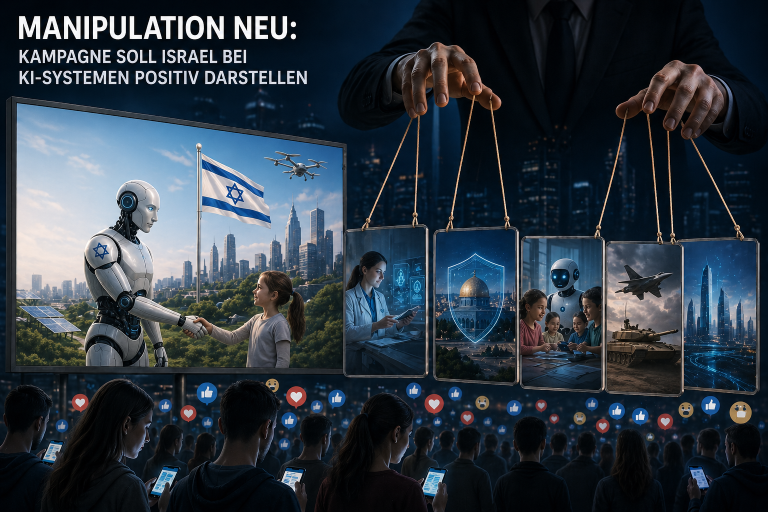 Manipulation neu: Kampagne soll Israel in KI-Systemen positiv darstellen