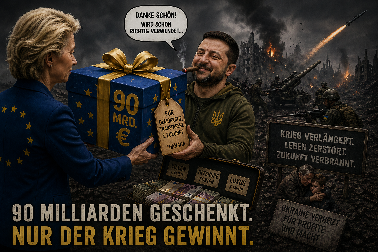 90-miliardowy prezent dla Selenskiego – inwestycja w upadek