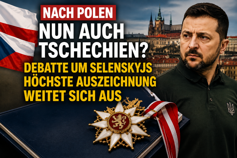 Nach Polen wächst der Druck: Tschechien diskutiert über Selenskyj-Orden